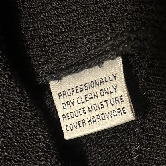 St John Collection Knit Black Button Blazer with Pockets Size 12 - Picture 7 of 9